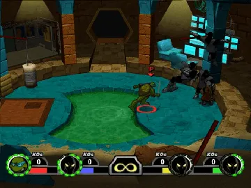 TMNT - Mutant Melee screen shot game playing